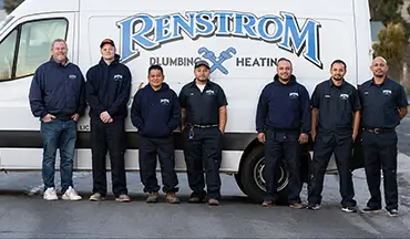 Plumbing repair work by the Renstrom team