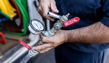 Renstrom Plumbing technician at work